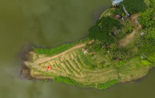 Eco-friendly camping tent made from recycled materials