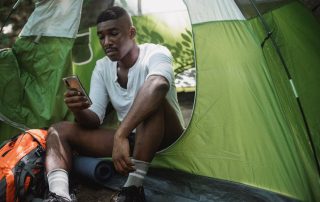 A smart camping tent with integrated solar panels