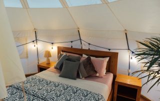 Eco-friendly camping tent made from recycled materials