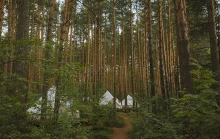 Eco-friendly camping tents made from recycled materials